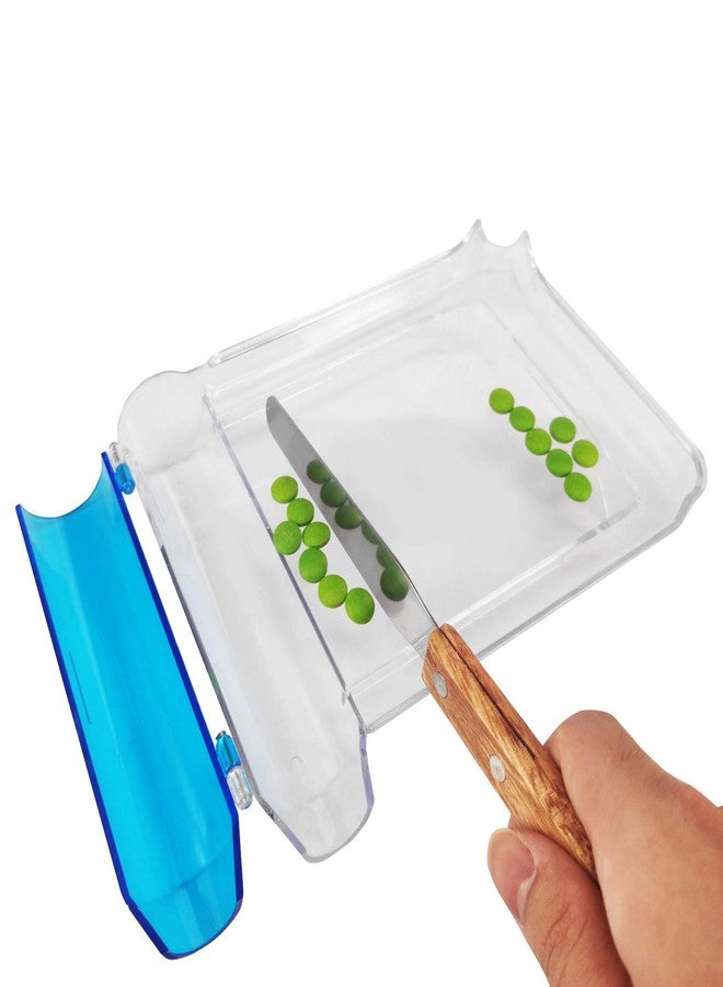 Medarchitect Right Hand Pill Counting Tray with Spatula (Clear - Wood Handle) - Image 2